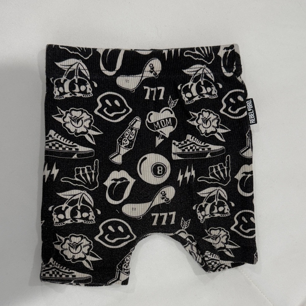 Black & White Shorts - Kids
